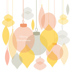 Christmas abstract multicolored vector balls.Christmas design elements for postcards, headlines, invitations, posters, social networks, messages.