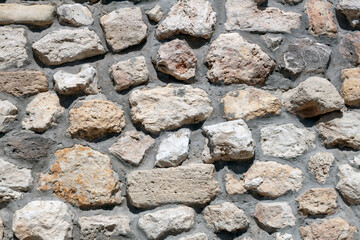 decorative uneven cracked stone wall surface