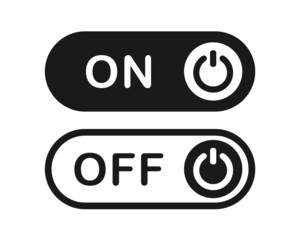 Start and shut down button symbol. Power on off. Illustration vector
