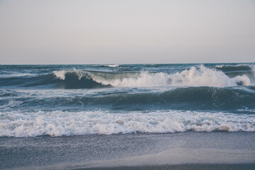 waves on the beach