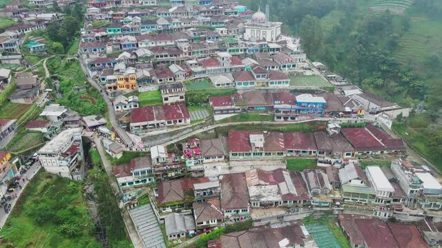 Aerial video Dusun Need Kaliangkrik Magelang known as "Nepal Van Java"
One of the viral tourist villages on the slopes of Mount Sumbing, Indonesia.