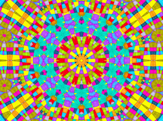 Abstract background with bright colorful pattern