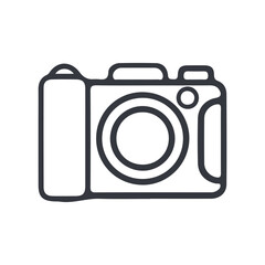 camera icon sign on white background