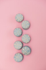 Macarons. Small French cakes. Sweet and colorful.