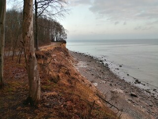 sunset over the beach