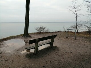 bench on the beach