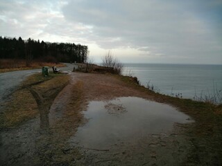 walking on the beach