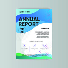 Abstract modern annual report brochure flyer template design