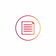 Document, file, paper icon. Vector illustration for graphic design, Web, UI, app.