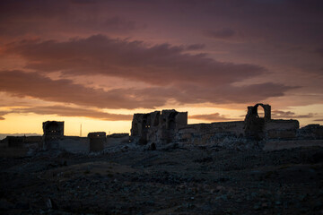 Fototapeta premium Kars, Turkey. Ani Ruins, an ancient settlement belonging to the Armenian culture.