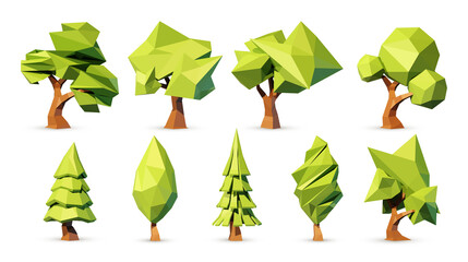 Green tree vector illustration. - 476236347
