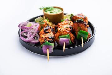 chicken tikka kebabs