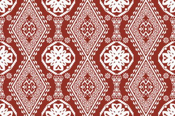 Geometric ethnic oriental traditional pattern.Figure tribal embroidery style.Design for wallpaper,clothing,wrapping,fabric,vector illustration.