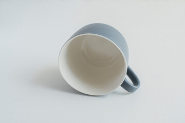 a cup of coffee on wood background