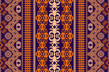 Geometric ethnic oriental traditional pattern.Figure tribal embroidery style.Design for wallpaper,clothing,wrapping,fabric,vector illustration.