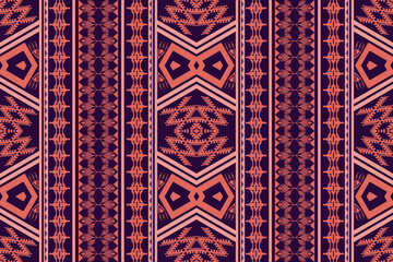 Geometric ethnic oriental traditional pattern.Figure tribal embroidery style.Design for wallpaper,clothing,wrapping,fabric,vector illustration.