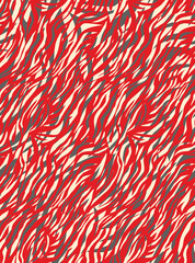 Psychedelic Abstract Seamless Zebra Pattern Digital Concept Trendy Stylish Colors Perfect for Allover Fabric Print or Wrapping Paper