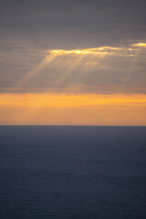 sunset in the sea