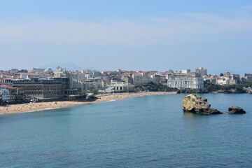 Fototapeta na wymiar Vue de Biarritz, dans le pays basque