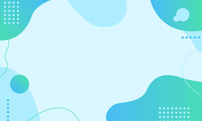 青・グリーンの幾何学模様の背景パターン素材	
