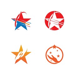 Star icon Template vector illustration