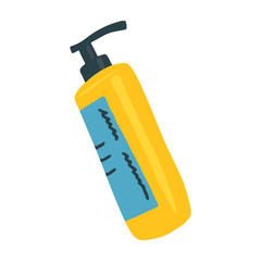 Cleansing oil illustration, skin care product