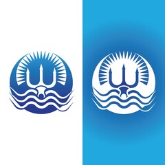 Trident Logo Template vector icon