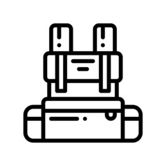 backpack line style icon. vector illustration for graphic design, website, app. EPS 10