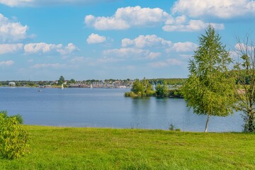 Fototapeta na wymiar Naturparadies- Erholung am Cospudener See bei Leipzig