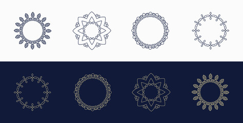 custom, creative, luxury ornament, frame, mandala, logo icon, symbol 