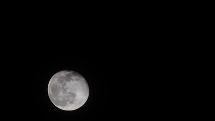 Winter Full Moon Rising in the East