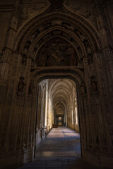 Fototapeta na wymiar Segovia, Spain, October 2019 - inner view of the Cathedral of Segovia