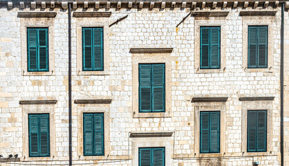 Windows with shutters