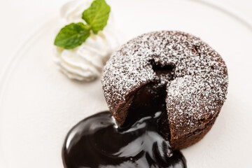 フォンダンショコラ　チョコケーキ