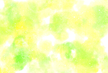 背景素材_水彩テクスチャ_黄緑