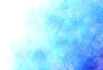 背景素材_水彩テクスチャ_青