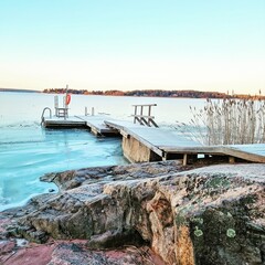 Obraz premium bridge over the river