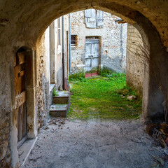 Assergi, old typical village in Abruzzo, Italy