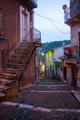 Assergi, old typical village in Abruzzo, Italy