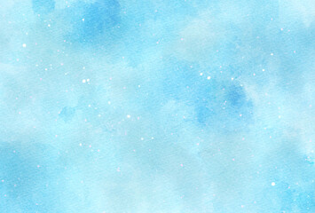 背景素材_水彩テクスチャ_水色