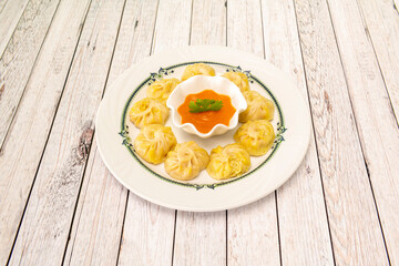 Gyozas are Japanese dumplings steamed and grilled