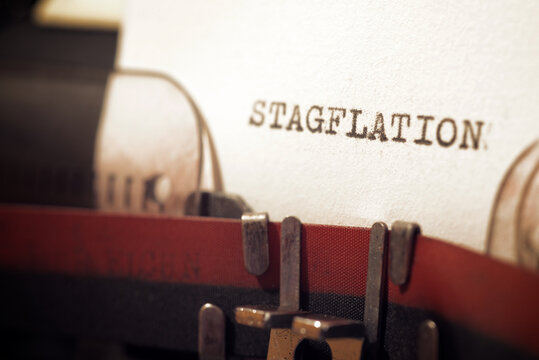 Stagflation concept view