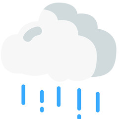 rainy flat icon