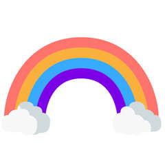 rainbow flat icon