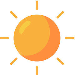 sun flat icon