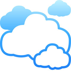 cloudy gradient icon