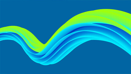 Abstract Wave Gradient Colorful Background Design Pattern Template