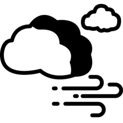 wind solid line icon