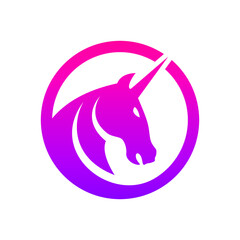 Unicorn Logo can be use for icon, sign, logo and etc
