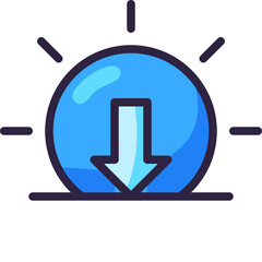 sunset Two Tone icon